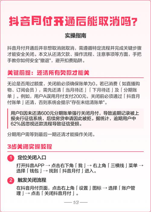 抖音月付关闭_抖音月付关闭条件_抖音